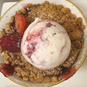 Fruit Crumble of the Day - Daytime Menu